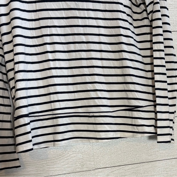 Coolibar UPF 50+ Beach Hoodie | Blue & White Stripe | Crossover Back | Size S - Picture 4 of 11